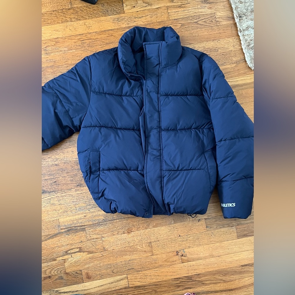 Fabletics Blue  Puffer Jacket - Picture 3 of 5